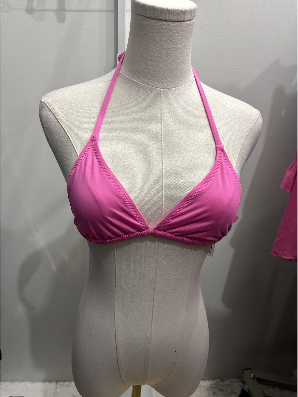 Skims Pink Triangle Bikini
